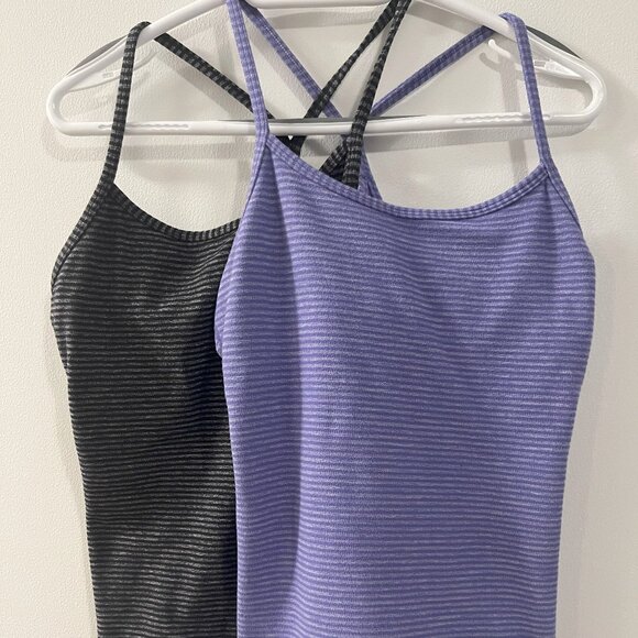 Lululemon Women's Exercise Tank Top, Size 6, Blue and Gray - Picture 1 of 11